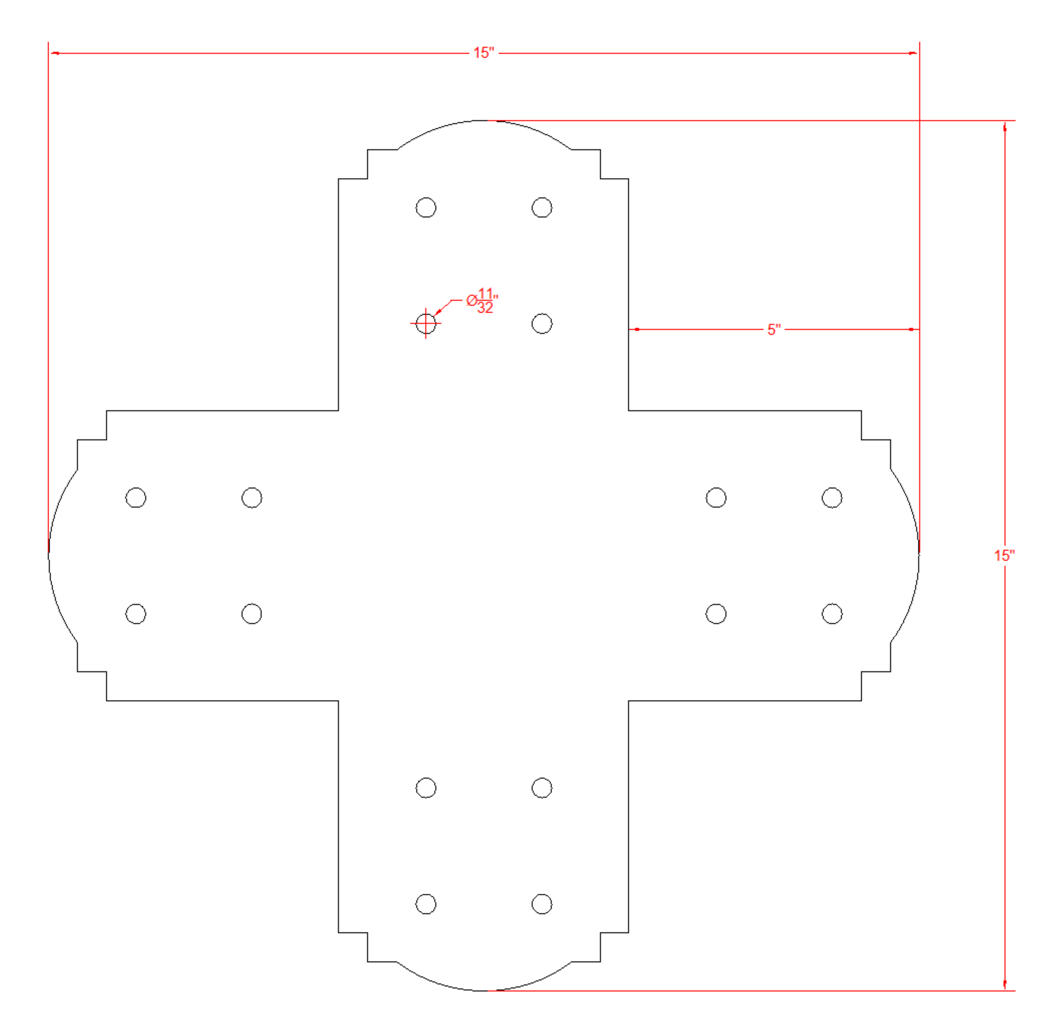 Decorative Design X Bracket for 6x6 Post, 6x6 Bolt Plate, 6 Inch X Support Bracket, Steel Bracket, 6 inch Cross Bracket