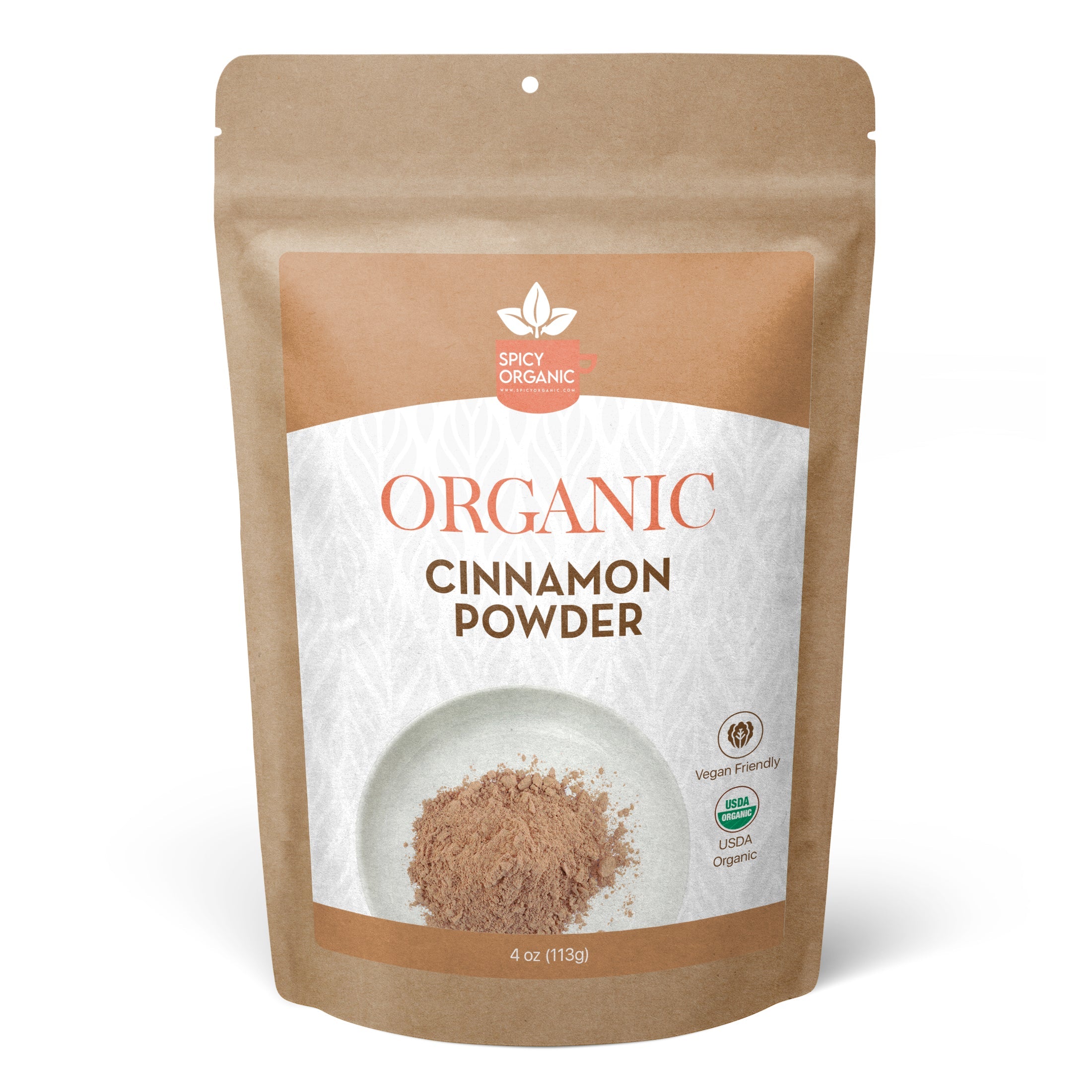 Organic Cassia Cinnamon Powder — USDA Certified, Non-GMO | Chai, Oatmeal & Spiced Baking