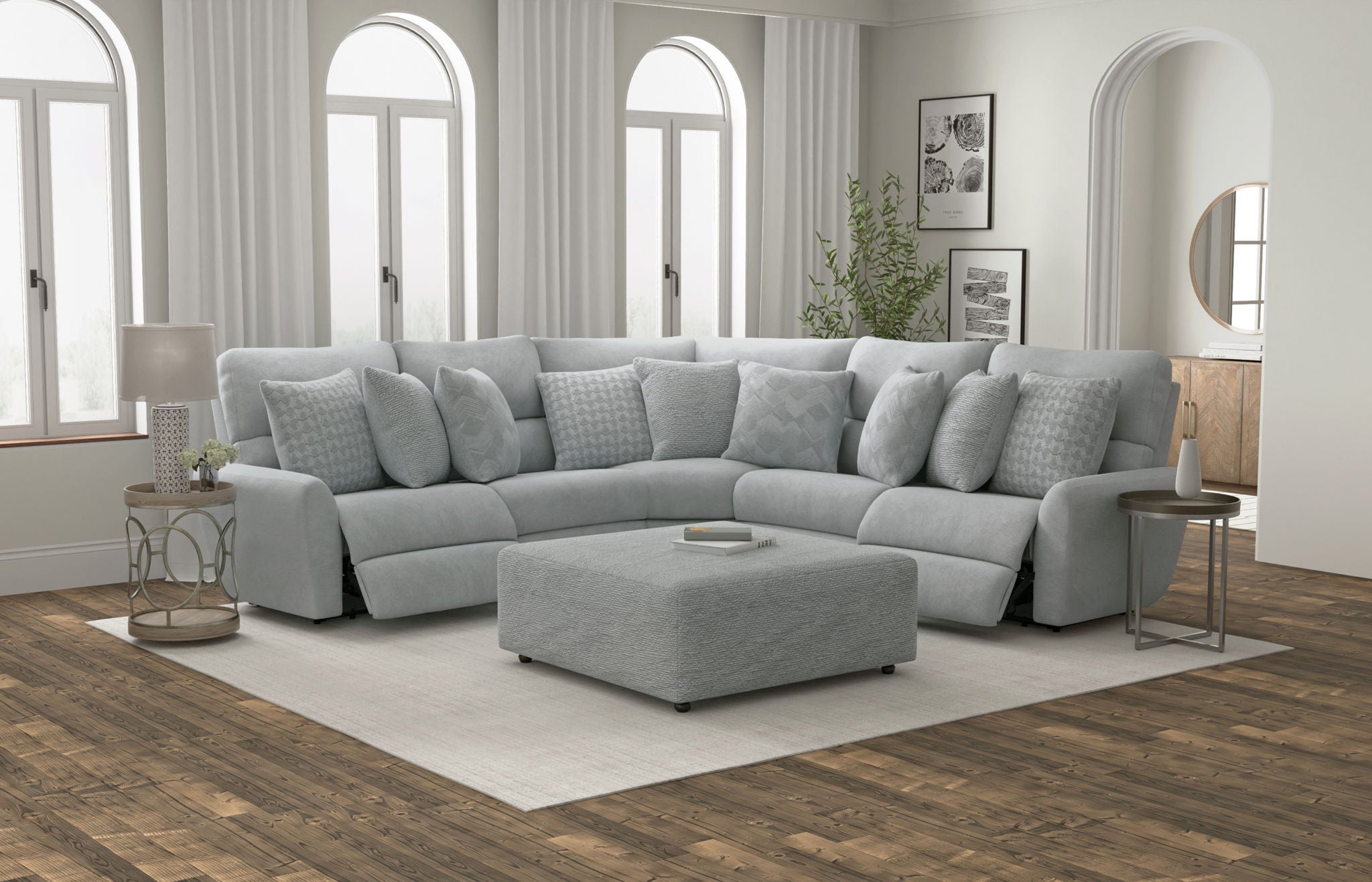 Majesty - Castered Cocktail Ottoman
