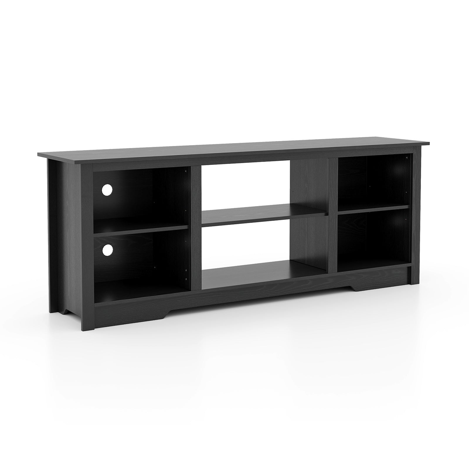 70 Inch TV Stand for up to 75 Inch Flat Screen TVs with Adjustable Shelves