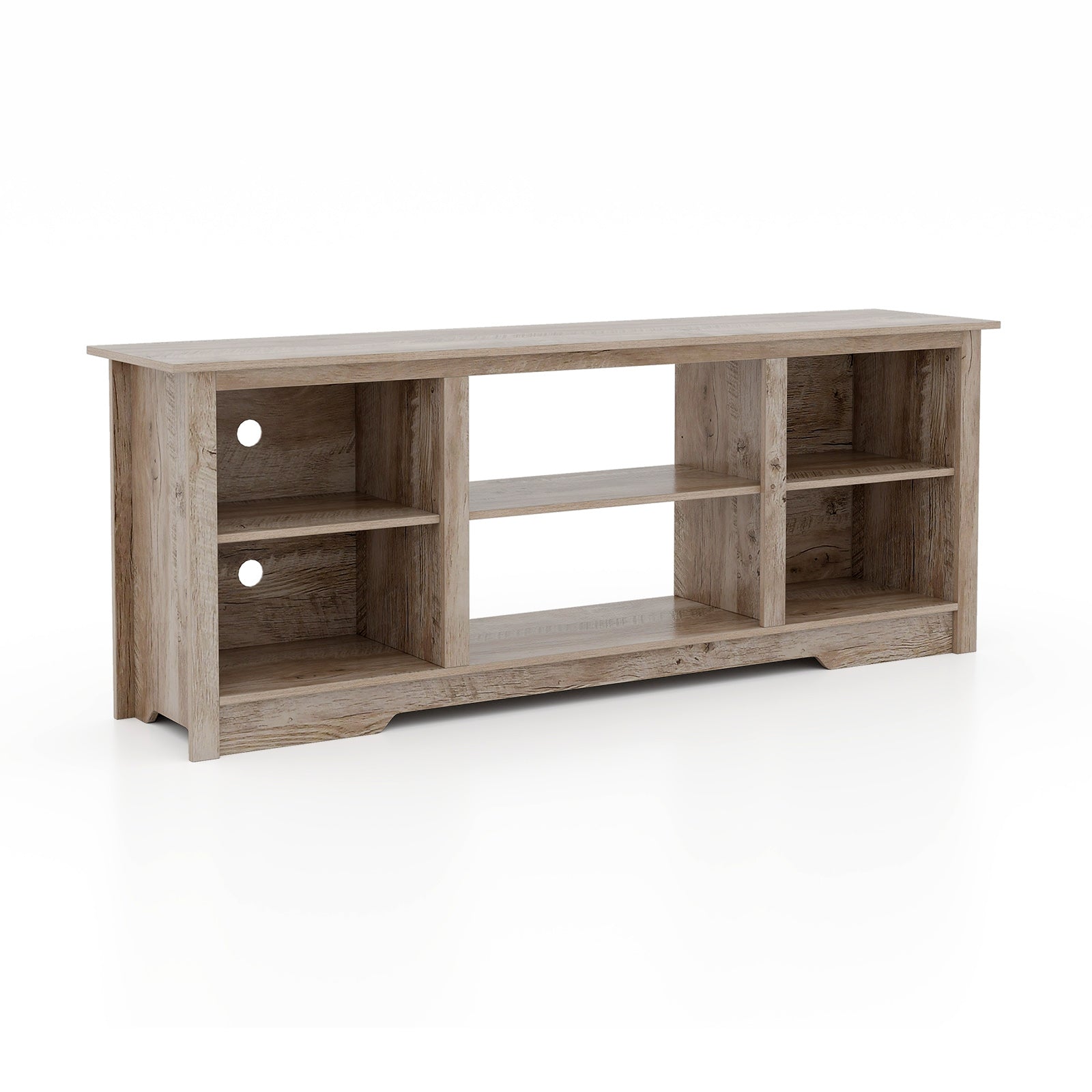 70 Inch TV Stand for up to 75 Inch Flat Screen TVs with Adjustable Shelves