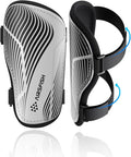 Shin Guards Soccer Kids Youth, CE Certified Airsfish Shin Guard Protection Gear for 2-18 Years Old Boys Girls Teenagers High Impact Resistant Breathable Comfortable 1 Pair 4 Sizes