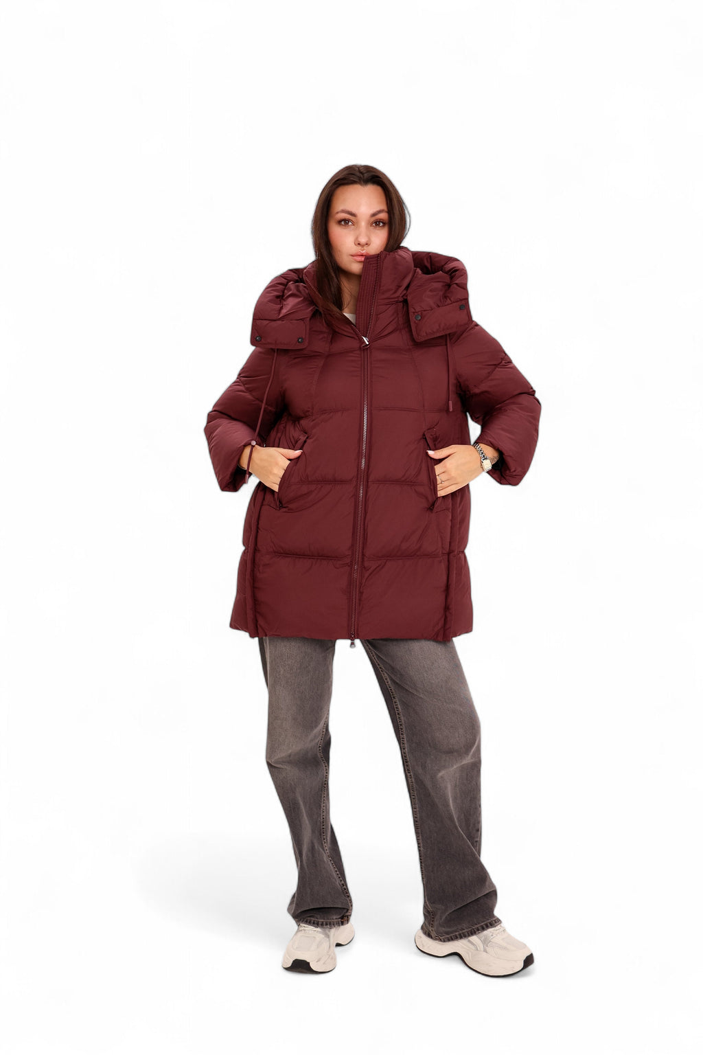 Burgundy Crush Insulated Bio-Down Coat