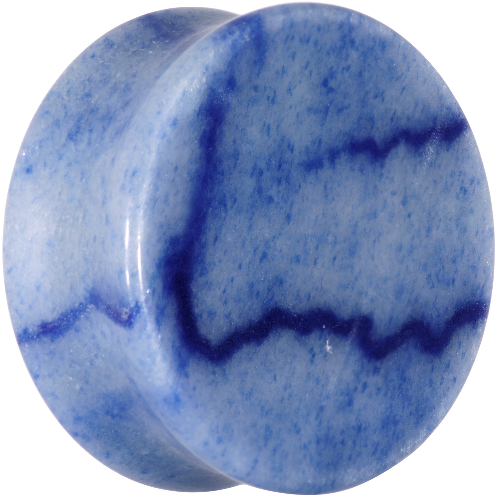 Natural Blue Aventurine Stone Saddle Plug Set