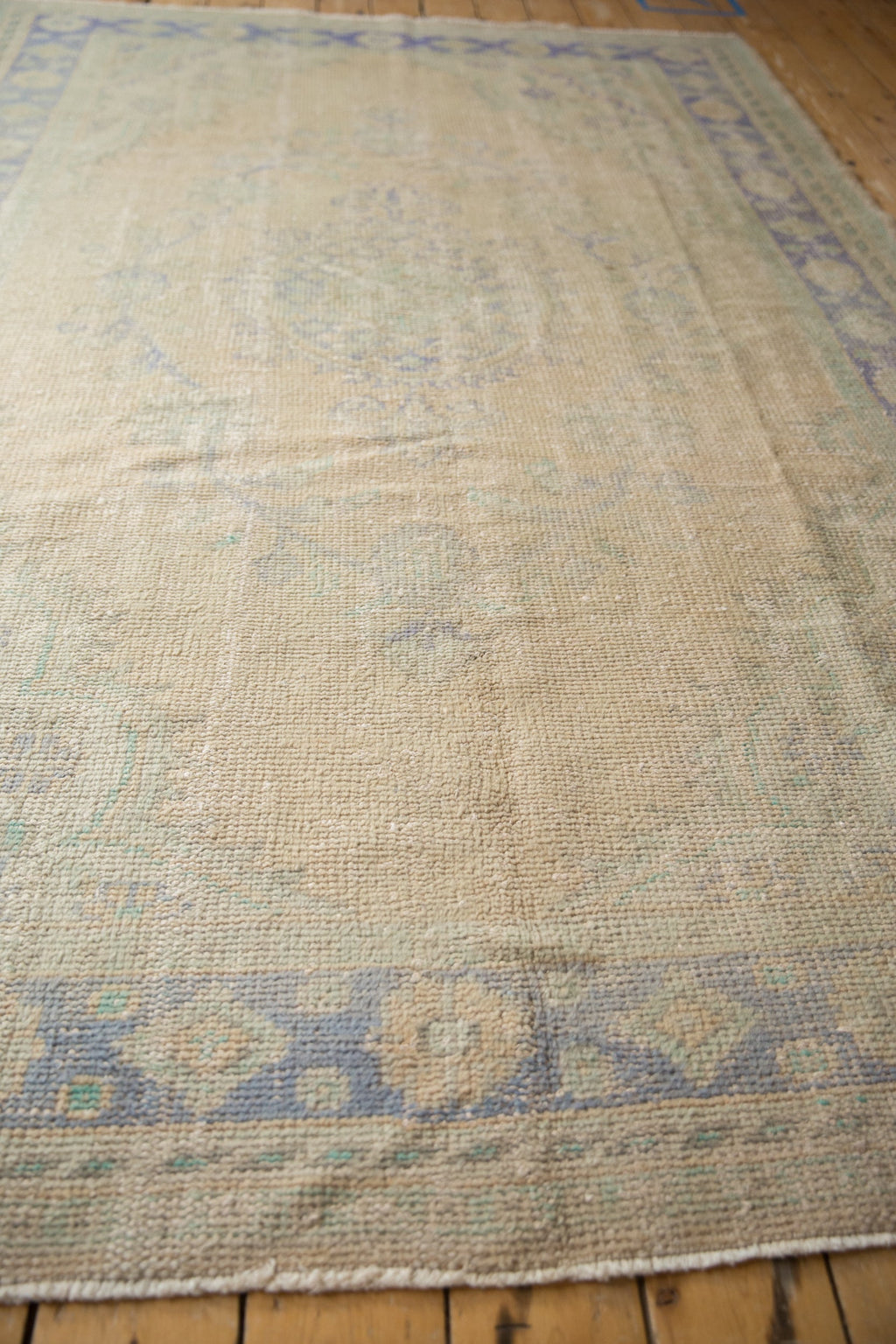 6x9.5 Vintage Distressed Oushak Carpet