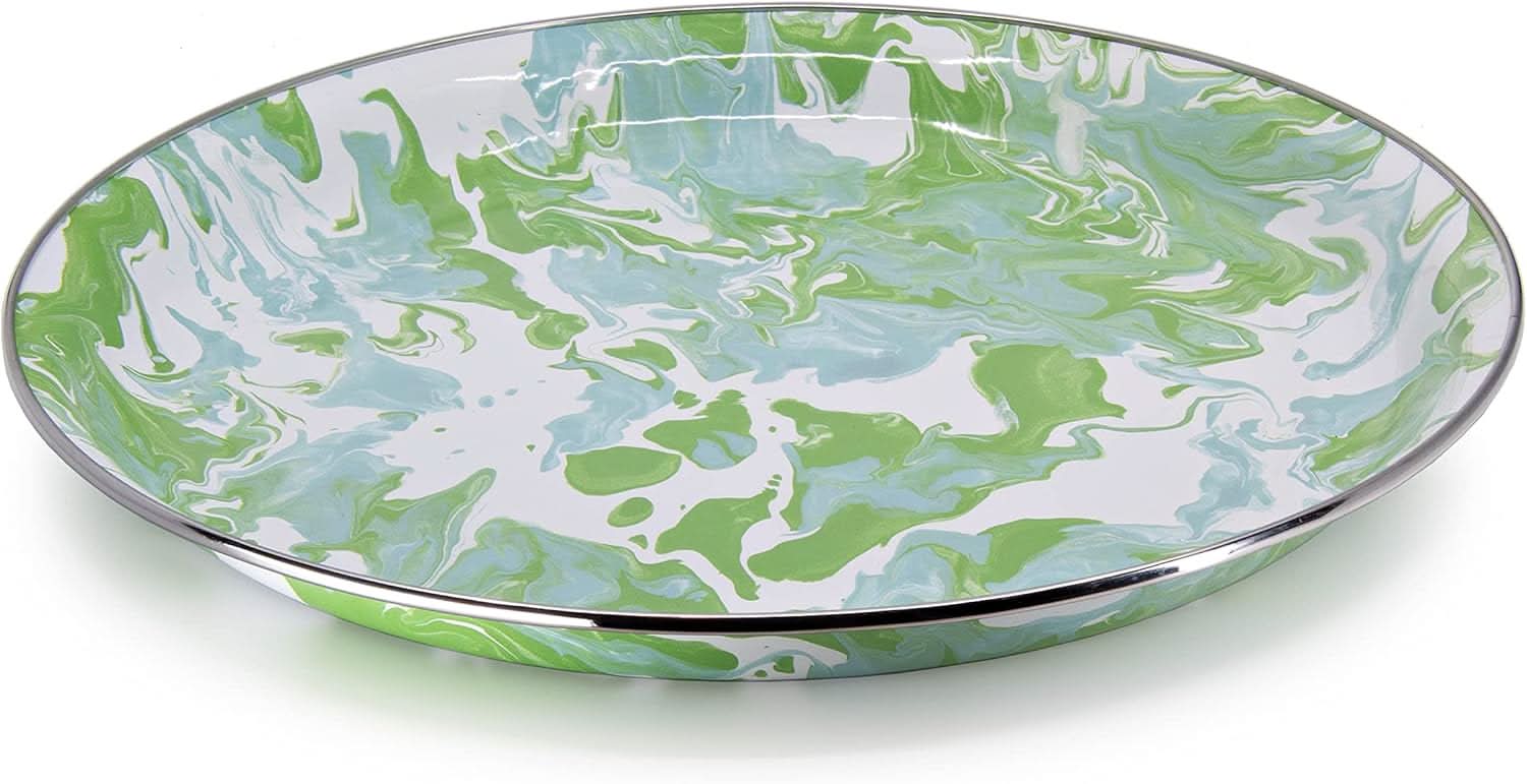 Golden Rabbit Enamelware Modern Monet Medium Tray