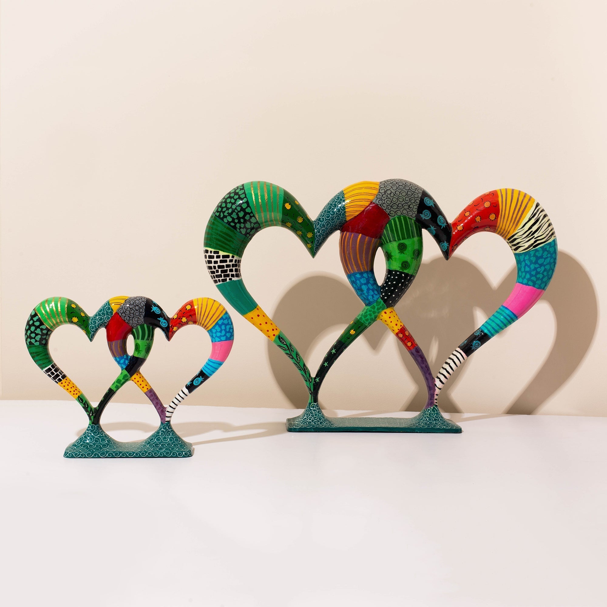 Handmade Judaica Heart Statue – Pairfect (XL) Series