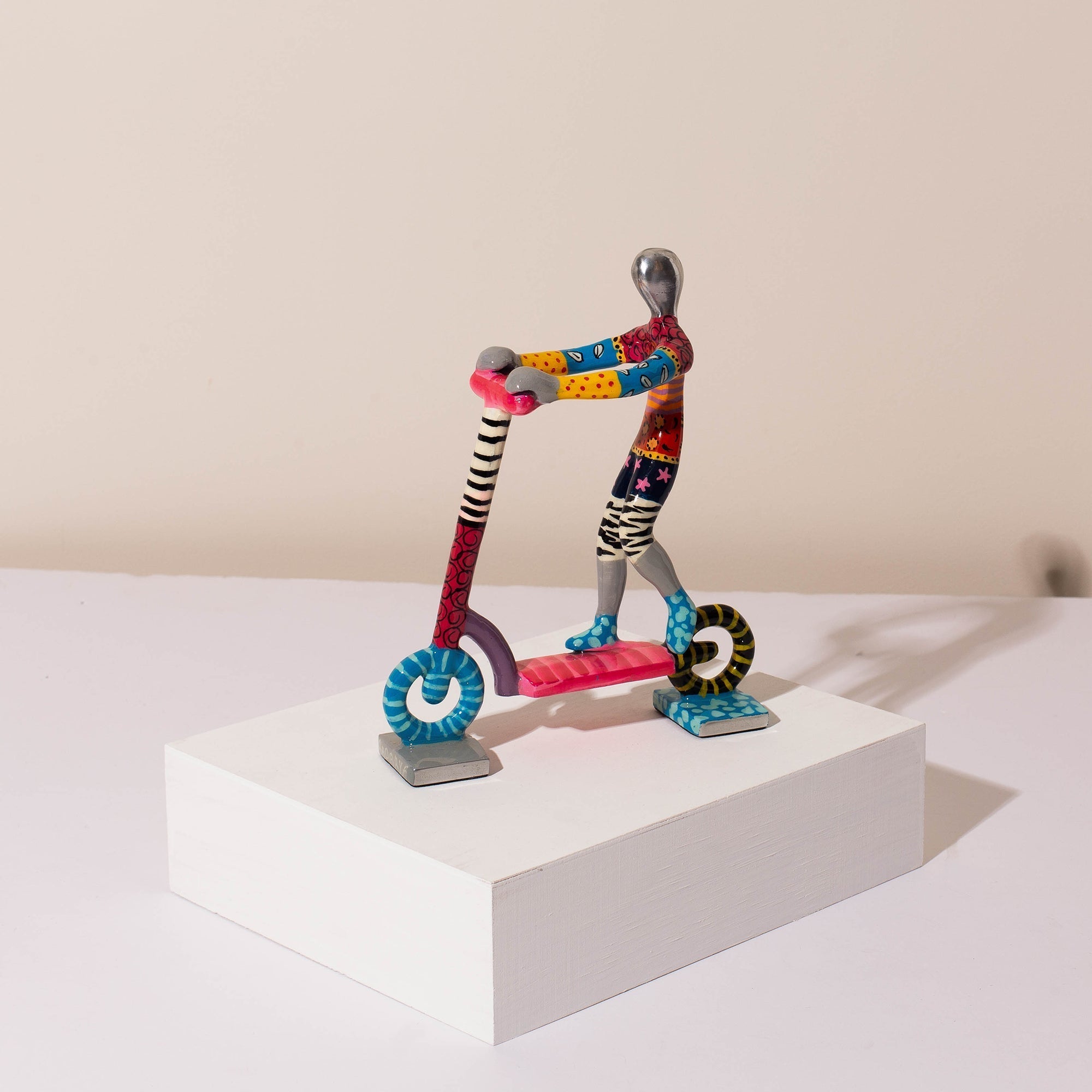 Colorful Scooter Rider Artwork – TLV Series