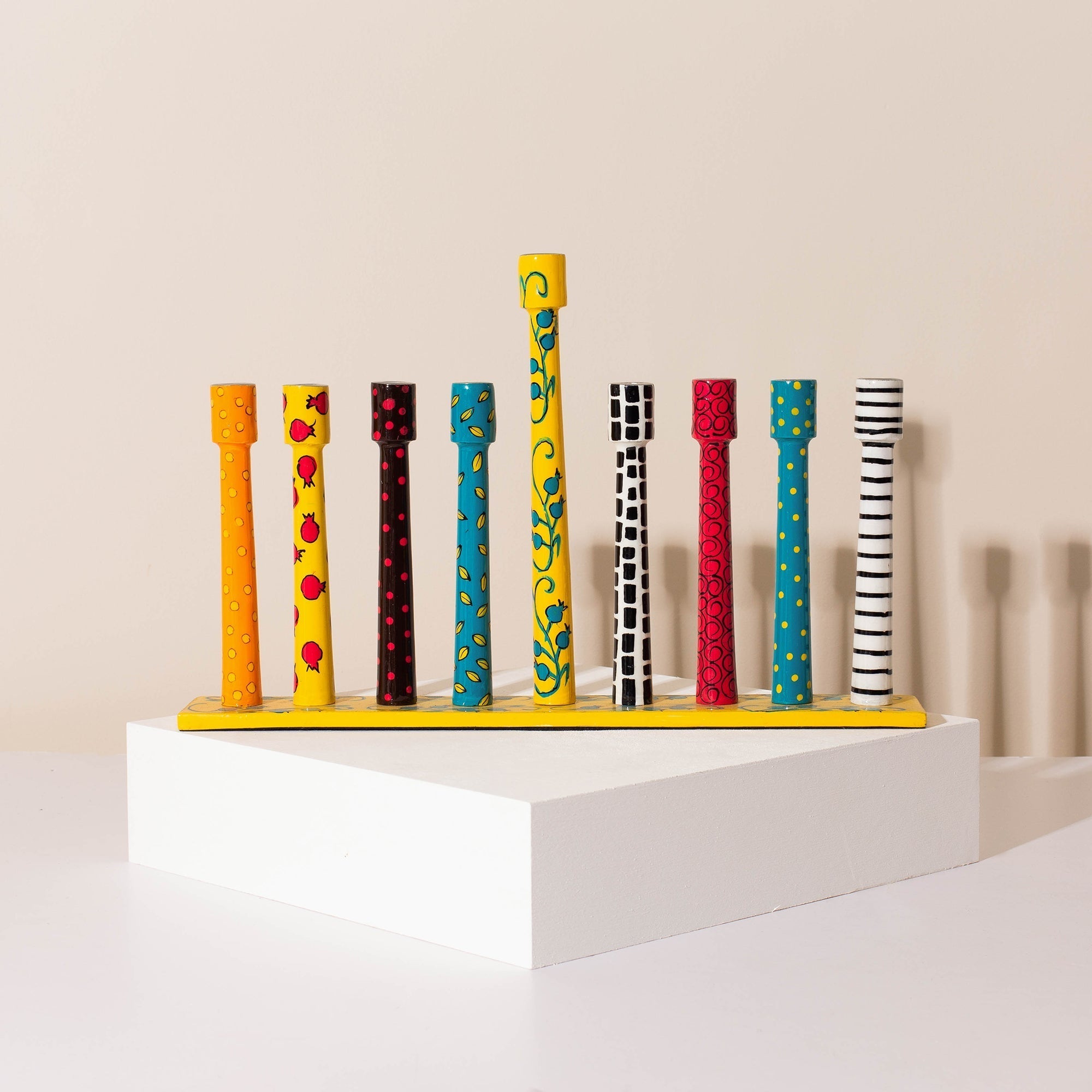 Graphic Menorah for Hanukkah – Line Series