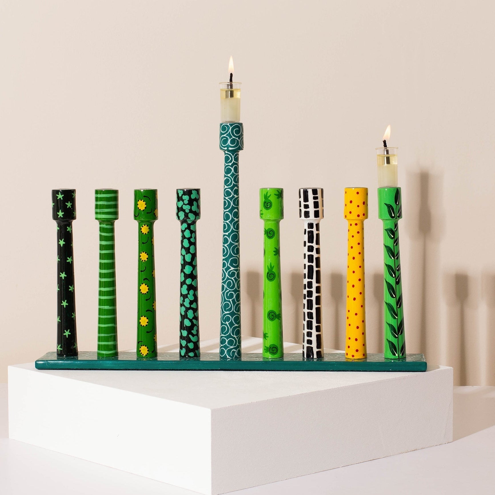Designer Menorah for Hanukkah – Line Series