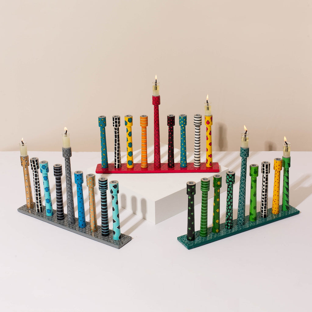 Designer Menorah for Hanukkah – Line Series