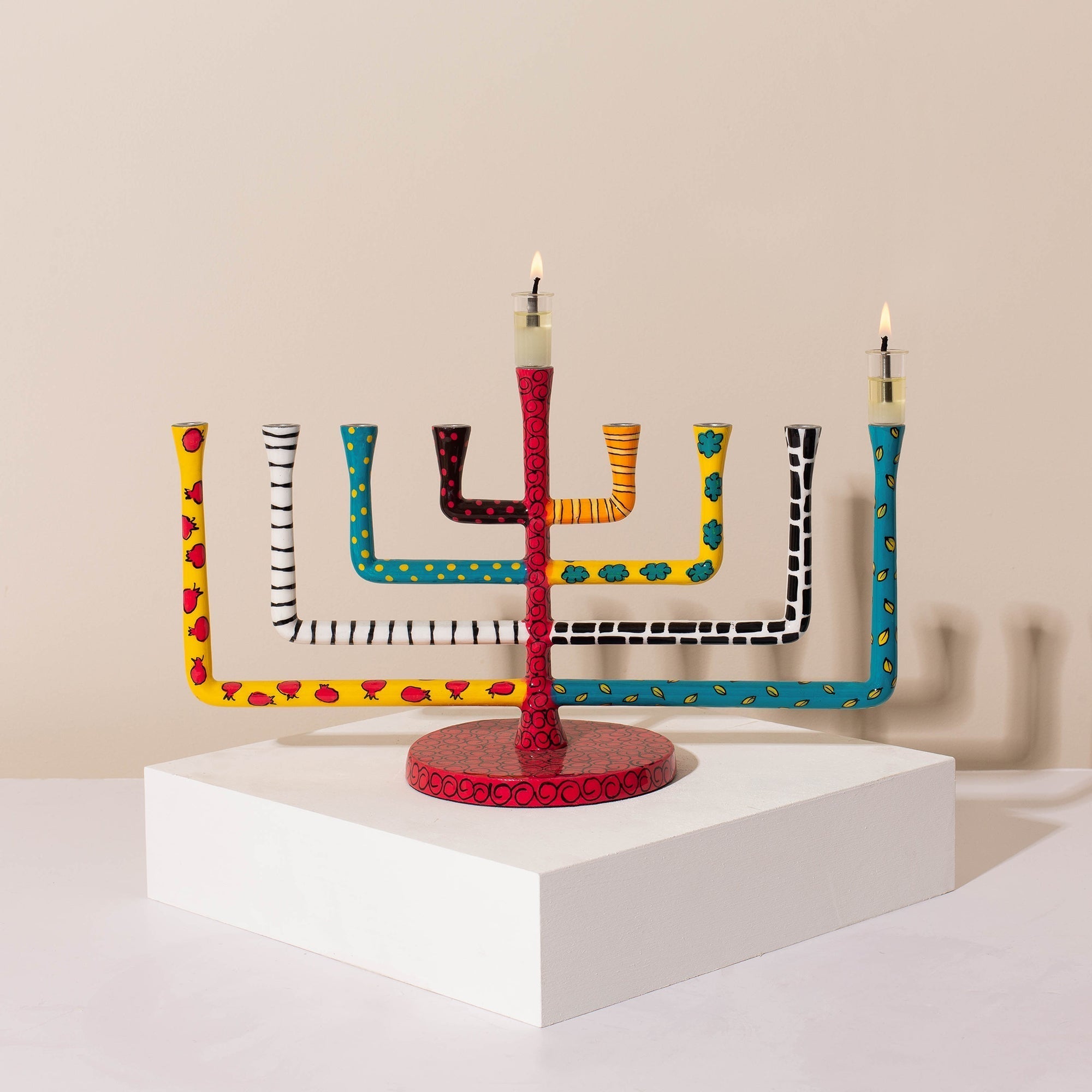 Colorful Hanukkah Menorah – NOLA Series