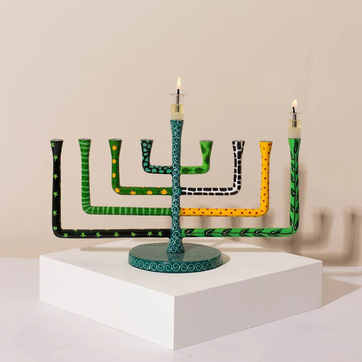 Colorful Hanukkah Menorah – NOLA Series