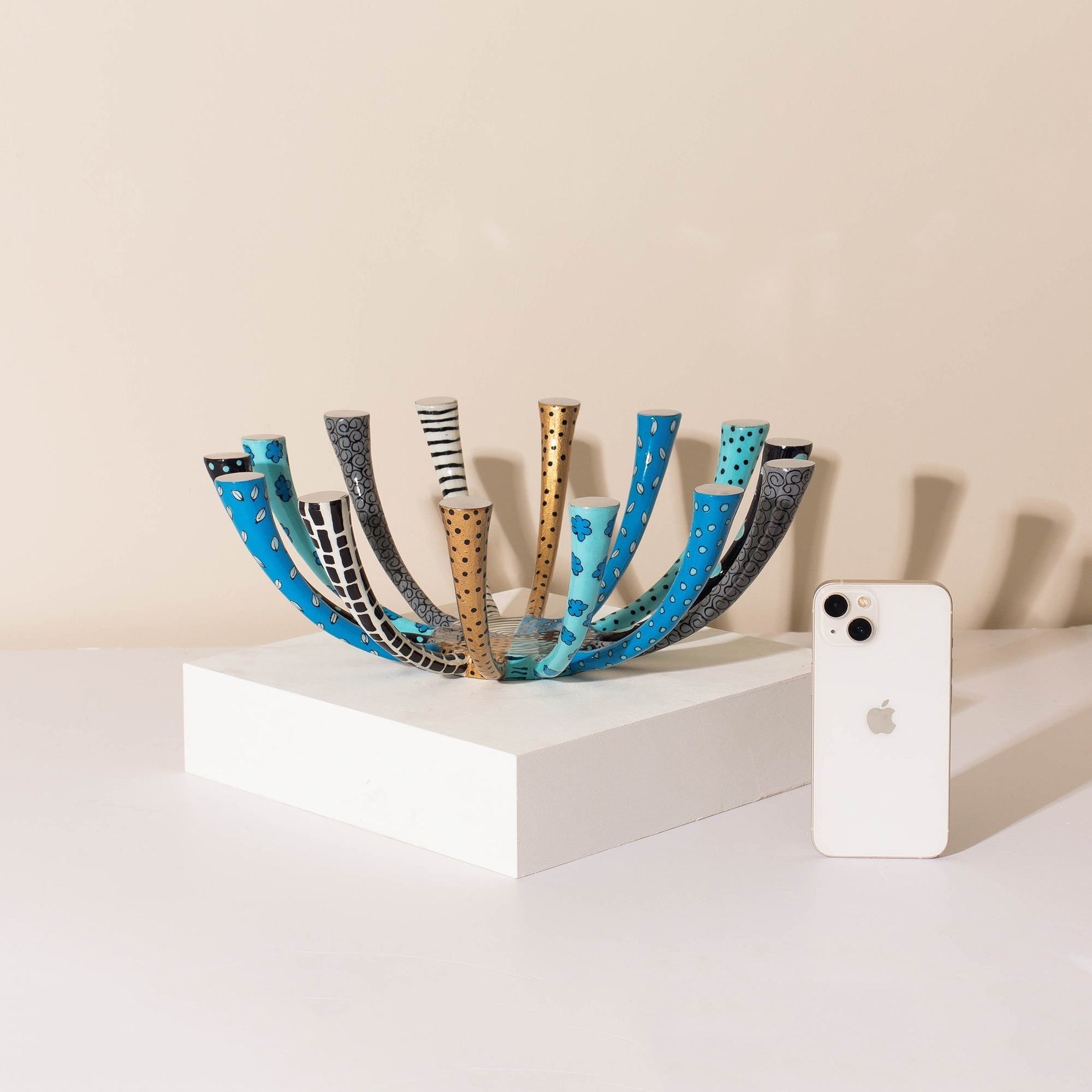 Artistic Aluminum Jewish Decor Bowl – Bowlina Series