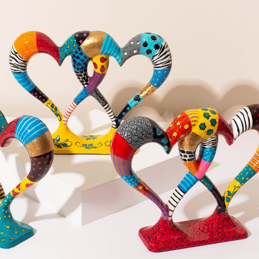 Modern Jewish Heart Ornament – Pairfect (Small) Series
