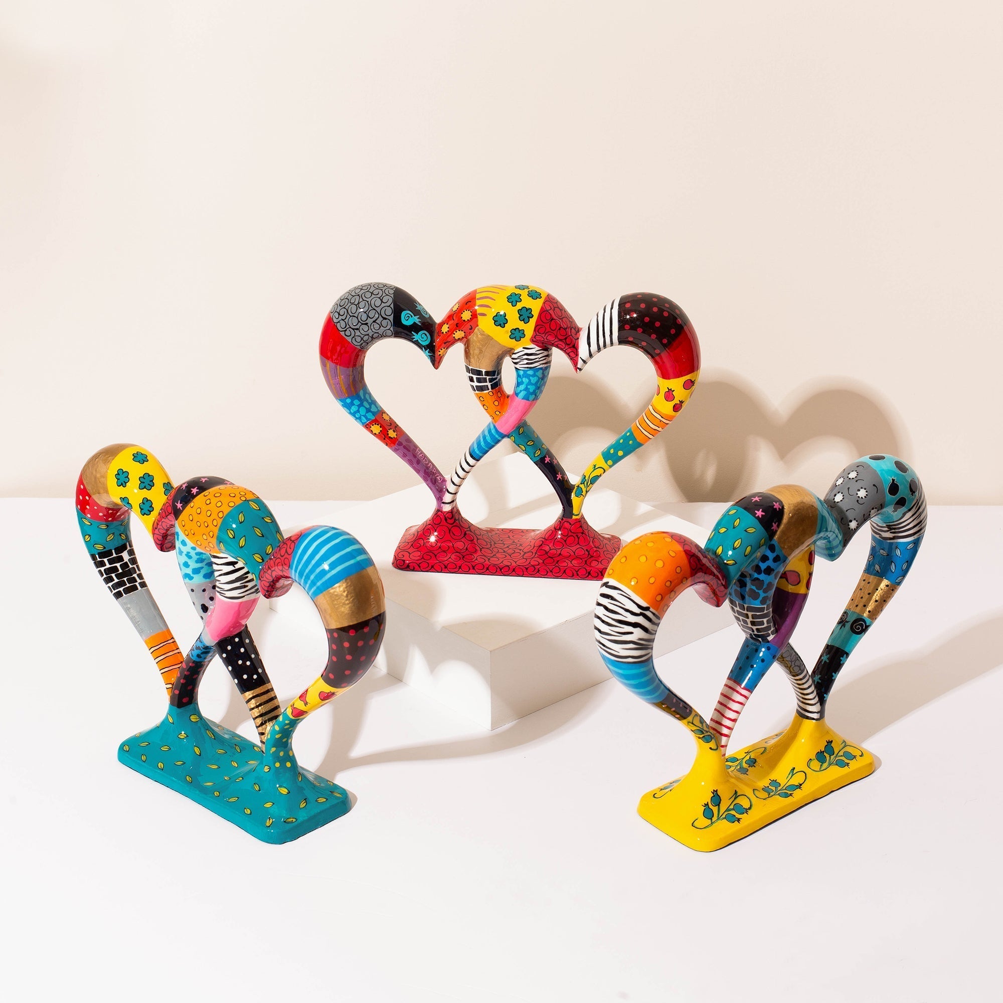 Modern Jewish Heart Ornament – Pairfect (Small) Series