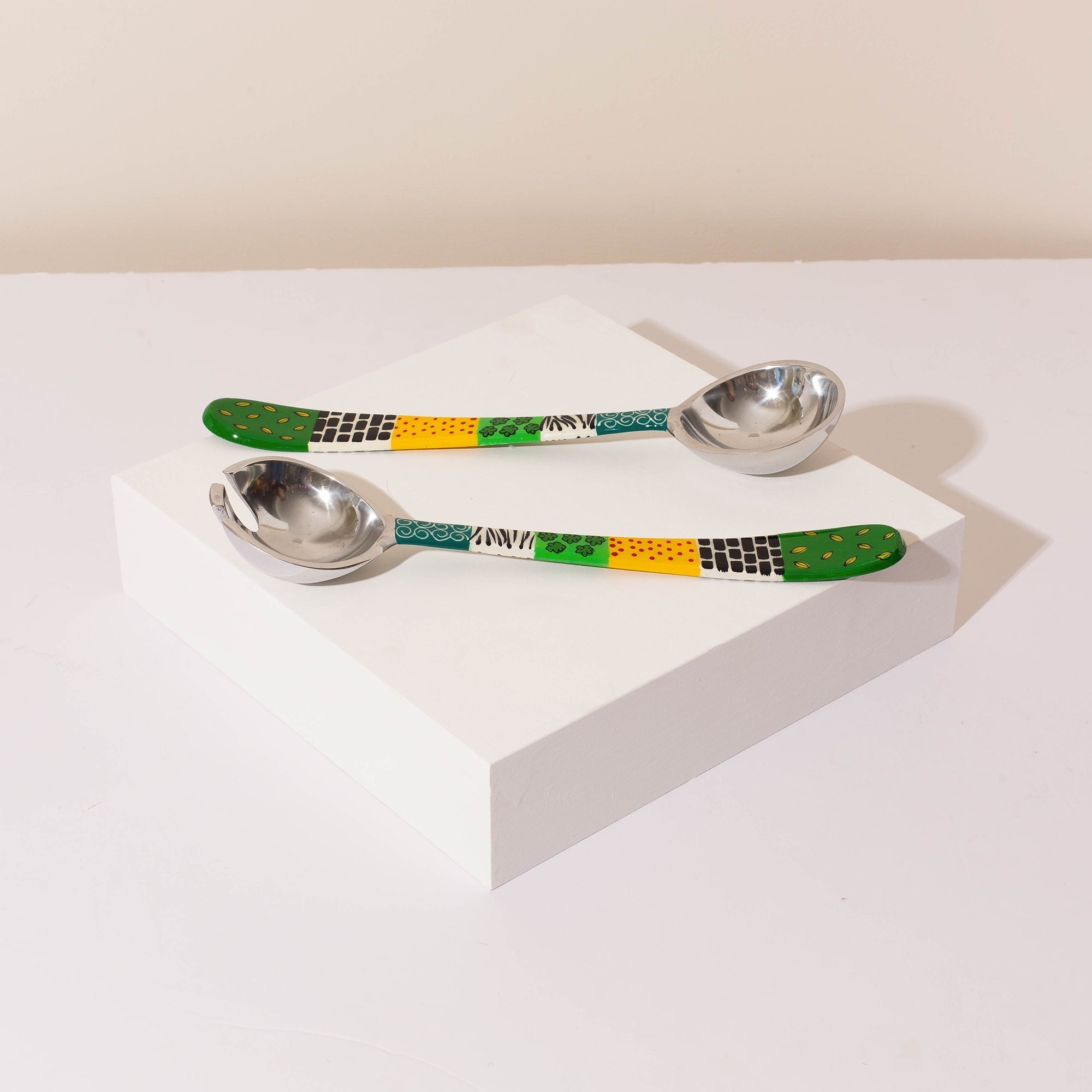 Handcrafted Judaica Serving Spoon Set – Twisty Series