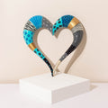 Modern Handcrafted Heart Wall Art – Colorful Design – ArtBeat Series