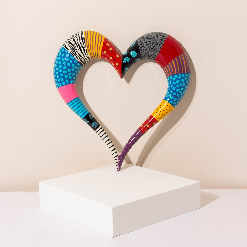 Unique Colorful Heart Wall Hanging – ArtBeat Series