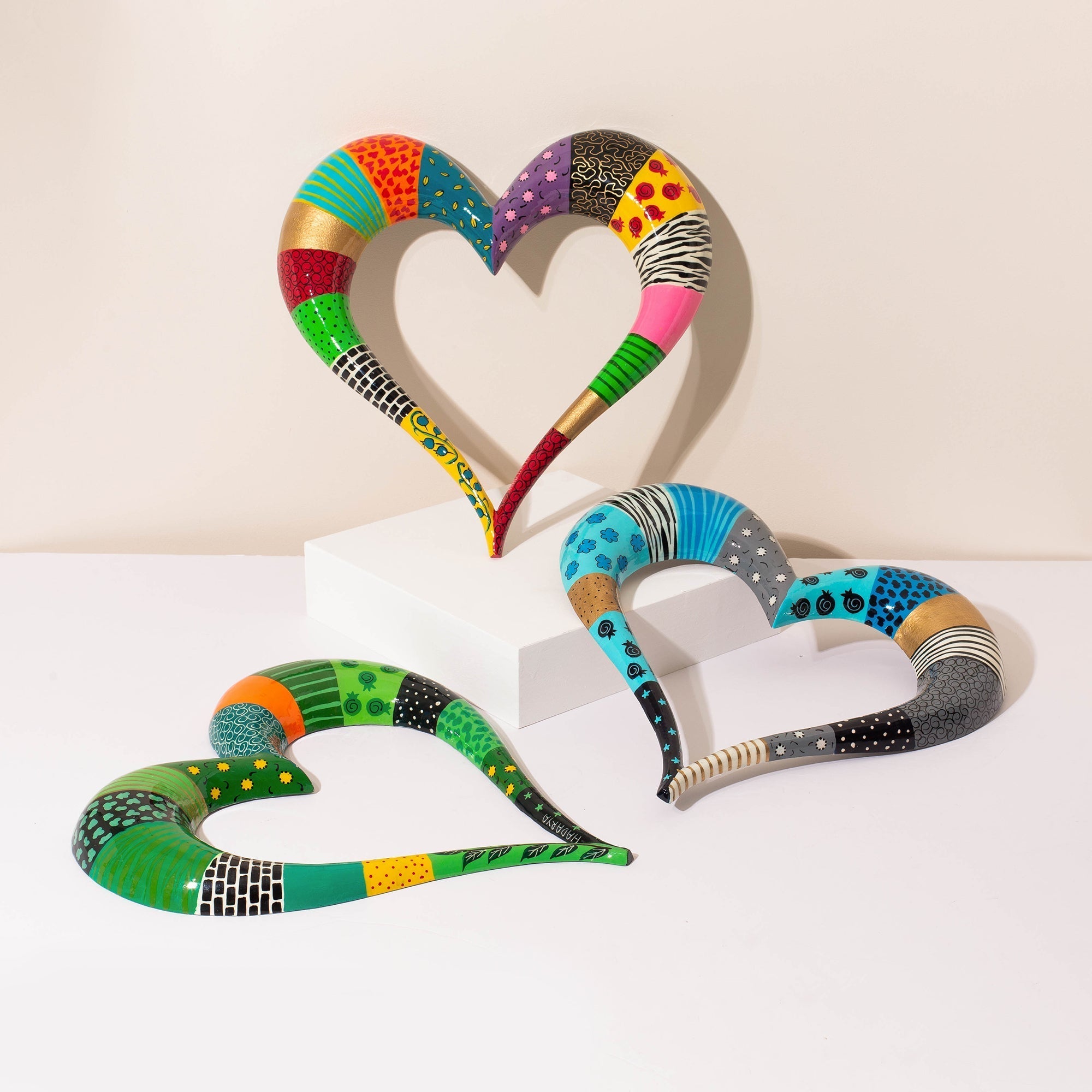 Colorful Heart Wall Hanging – Handcrafted Aluminum – ArtBeat Series