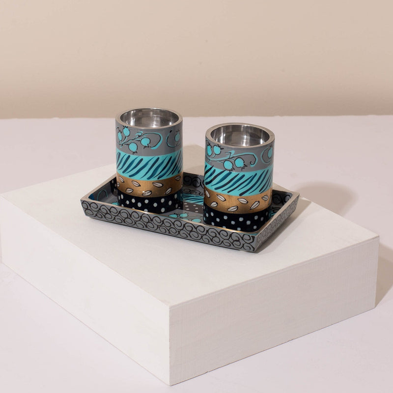 Handcrafted Luxury Judaica Set with Tray – Glow Set Series