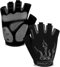 MOREOK Cycling Gloves Bike Gloves for Men/Women-[5MM Gel Pad] Half Finger Bicycle Biking Gloves for Cycling/Weight Lifting/Gym/Motorcycle/Rowing/Outdoor Sports