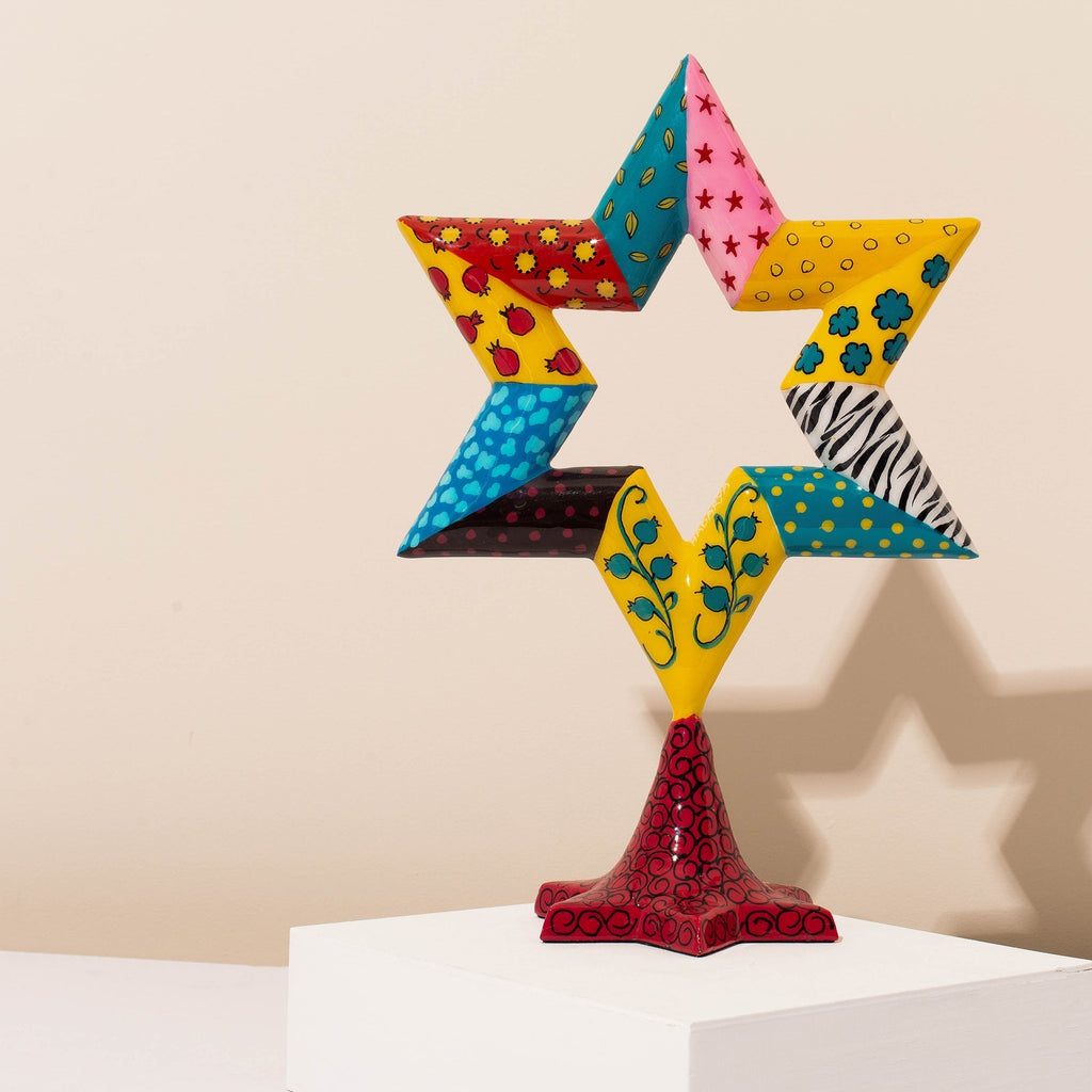 Modern Star of David Sculpture – Magen Series
