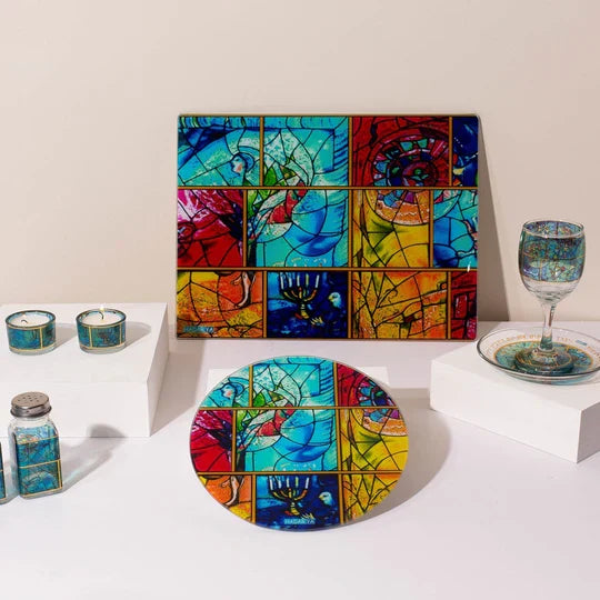 Modern Sabbath Candle Holders – Chagall Glass