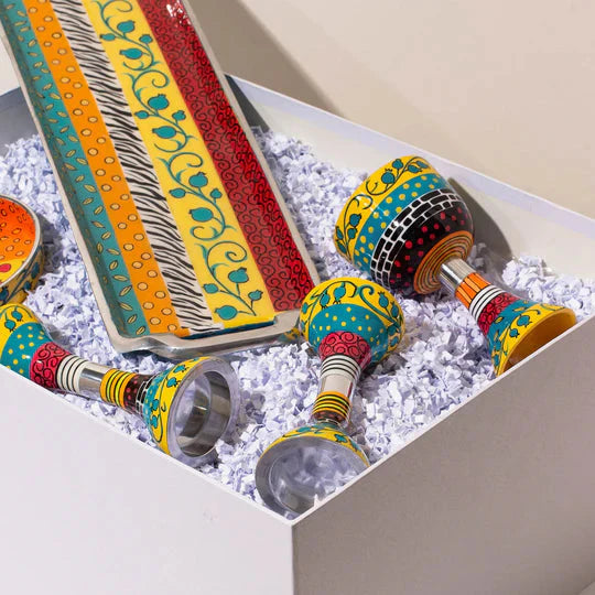Modern Handcrafted Enamel Judaica Masterpiece – Premium Shabbat Series