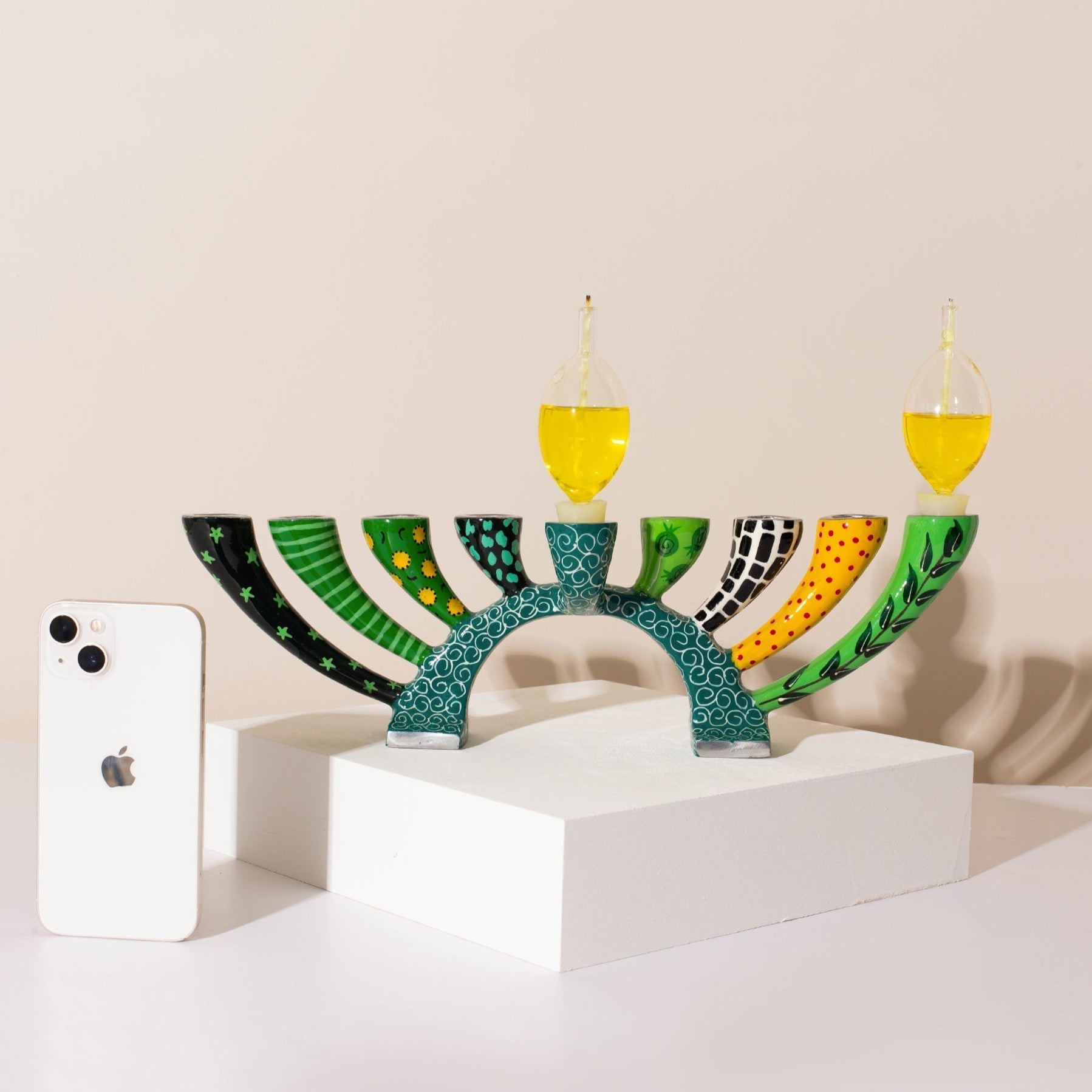 Modern Minimalist Handcrafted Menorah & Candle Holder Gift - Twist Series