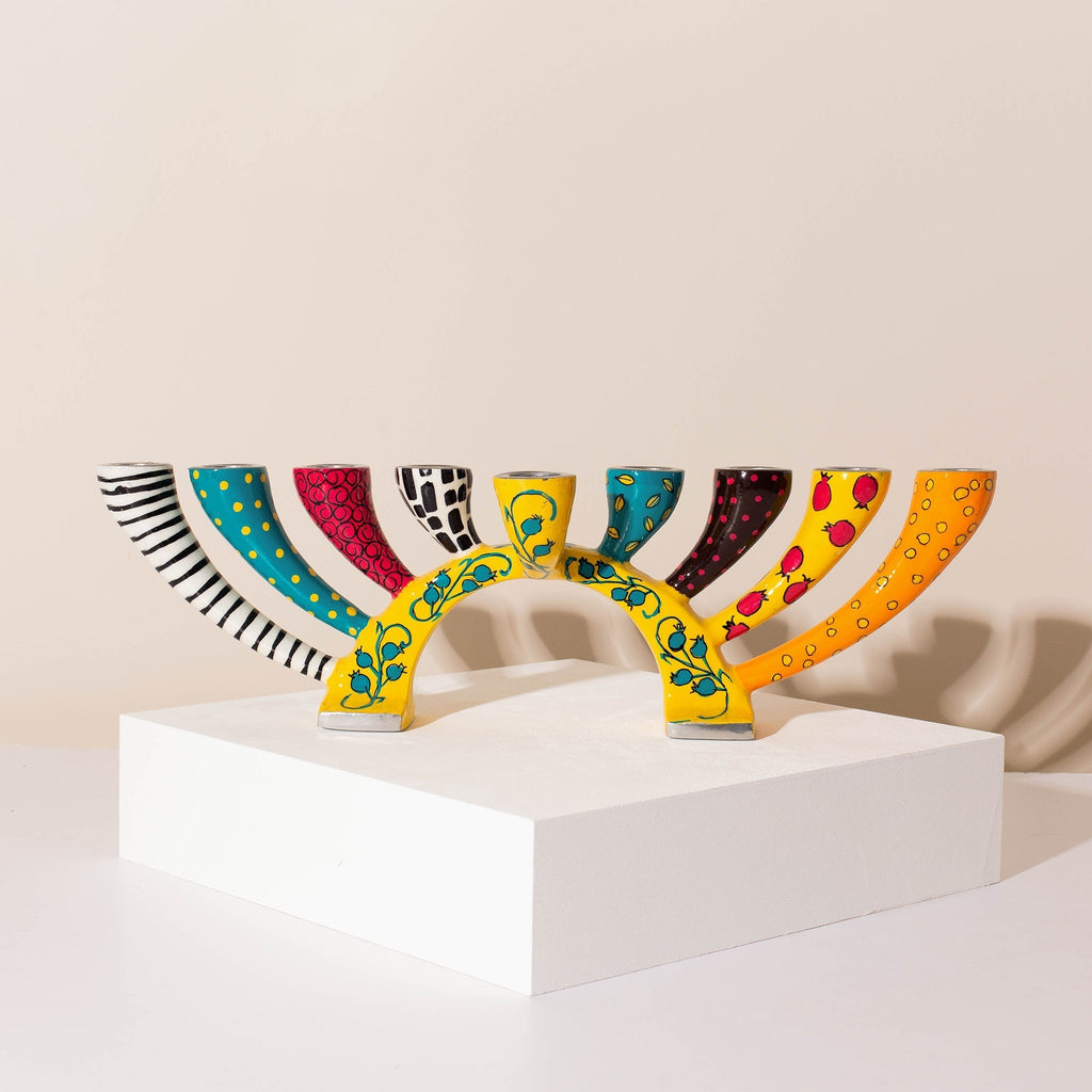Modern Minimalist Handcrafted Menorah & Candle Holder Gift - Twist Series