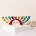 Luxury Hand-Painted Enamel Menorah & Candle Holders – Twist Series
