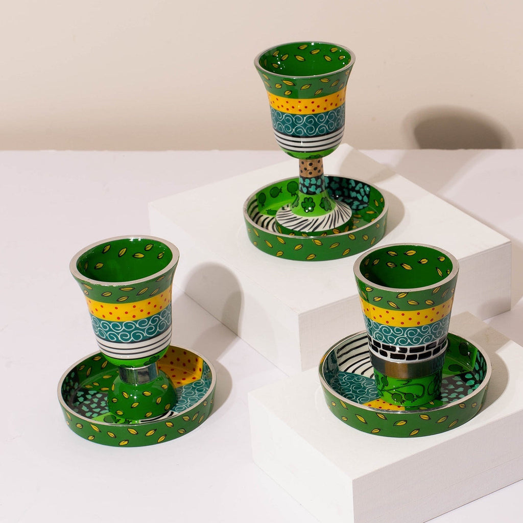 Handcrafted Luxury Kiddush Cup – Premium Curved