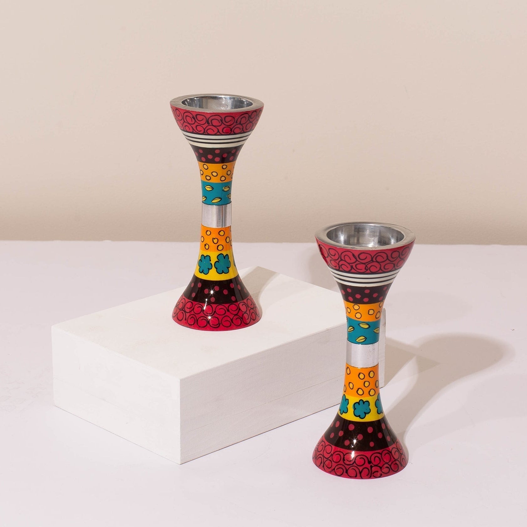 Handmade Judaica Candle Holder – Premium Short Series