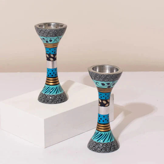 Exclusive Designer Aluminum Jewish Gift Set – Premium Shabbat Series
