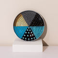 Modern Artistic Serving Bowl – Hand-Painted Aluminum – Baza Series