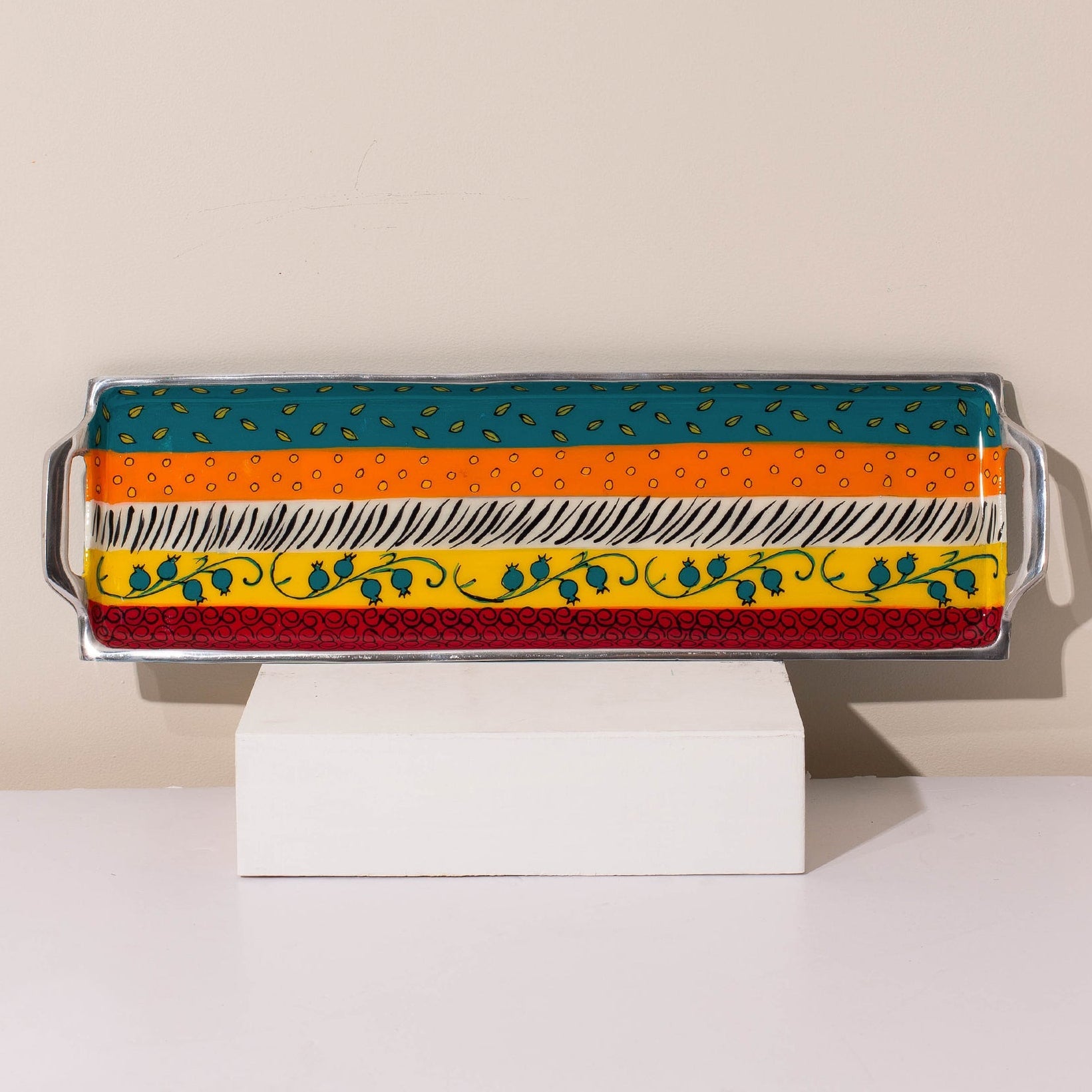 Modern Handcrafted Enamel Judaica Masterpiece – Premium Shabbat Series