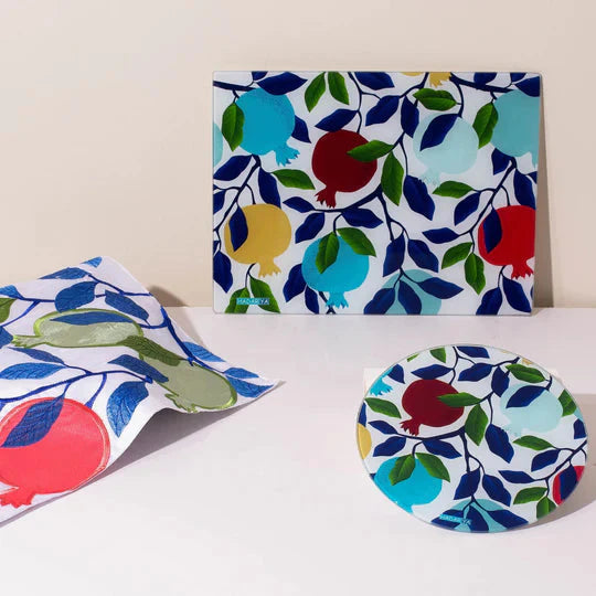 Handmade Challah Cover – Pomegranate Bloom Series
