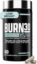 Nutrex Research BURN30 GLP1+ Super Berberine Chromium Picolinate Weight Management Support | Advanced Appetite Control & Metabolism Support with Clinically Studied Ingredients  | Stimulant Free