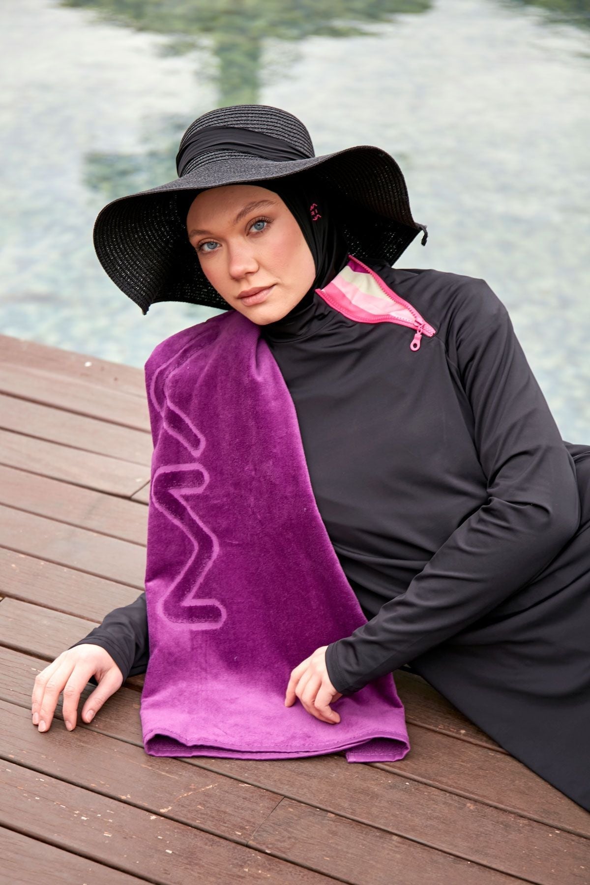 Purple Beach Towel PH23-18034