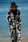 Black Pareo Kimono P2337