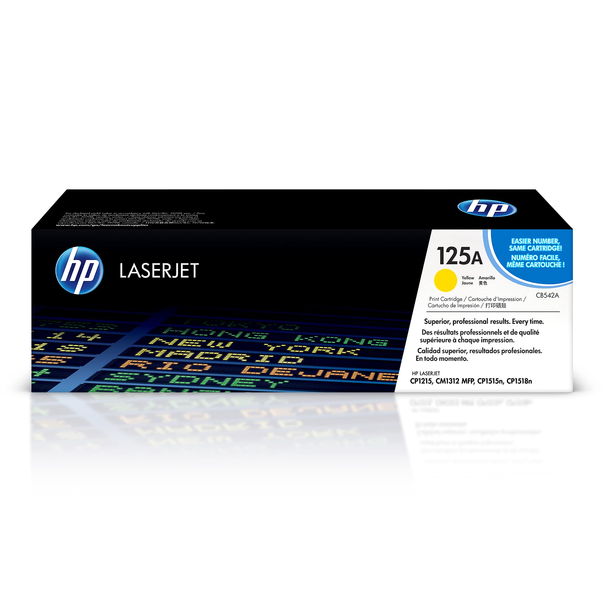 New, Pre-Owned - HP 125A High Yield Yellow LaserJet Toner Cartridge, CB542A