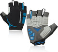 Souke Sports Mens Cycling Gloves with Gel Pads Half Finger Bike Gloves Lightweight Anti-Slip Shock-Absorbing for MTB Road Biking