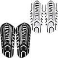 Shin Guards - Soccer Shin Guards with Cushion Protection for Kids/Adults