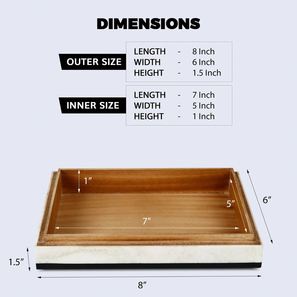 Black White Resin Inlay Decorative Storage Box – Mono Court Collection (7 Sizes)