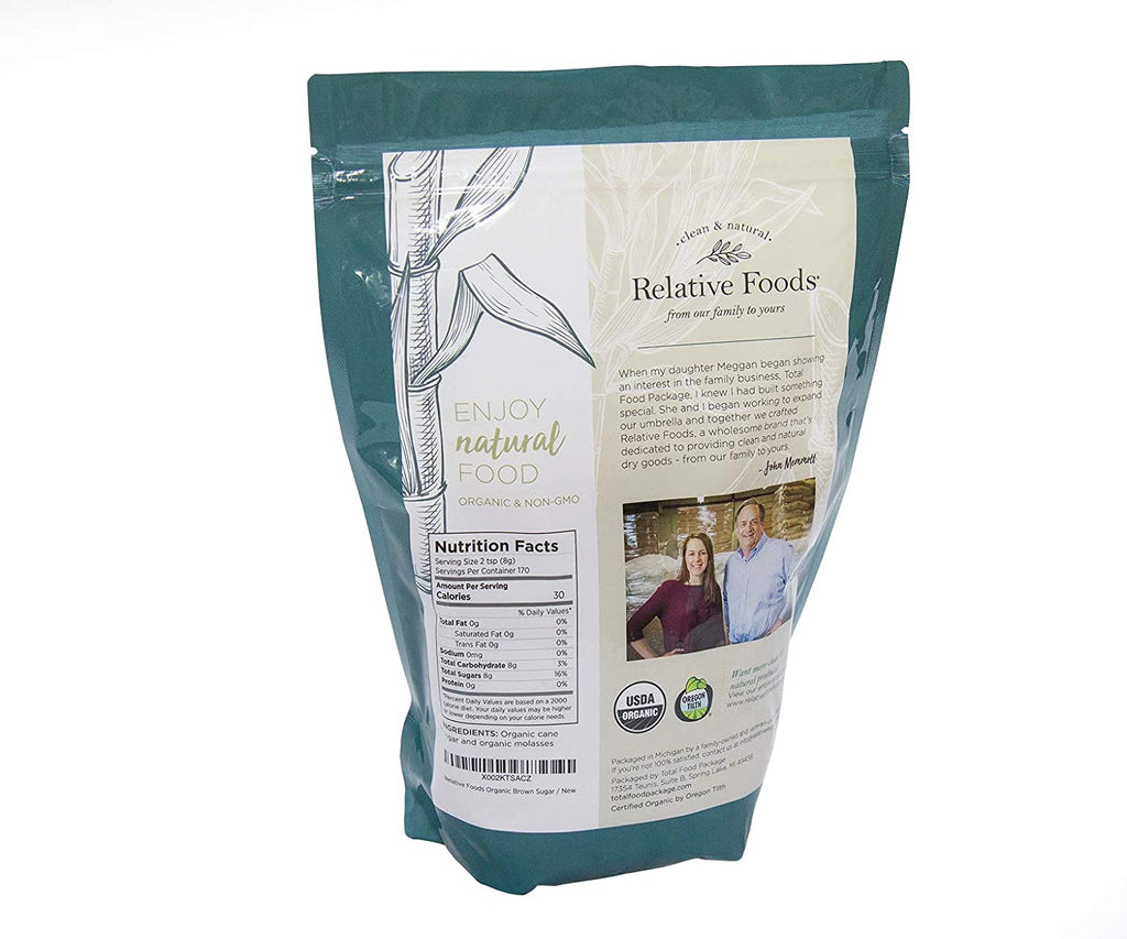 Brown Sugar - Organic, Non-GMO, Gluten Free