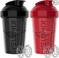 '-2 Pack- 20 oz Protein Shaker Bottles for Protein Mixes - 2x Wire Whisk | Leak Proof Shaker Cups for Protein Shakes and Pre Workout | Protein Shaker Bottle Pack
