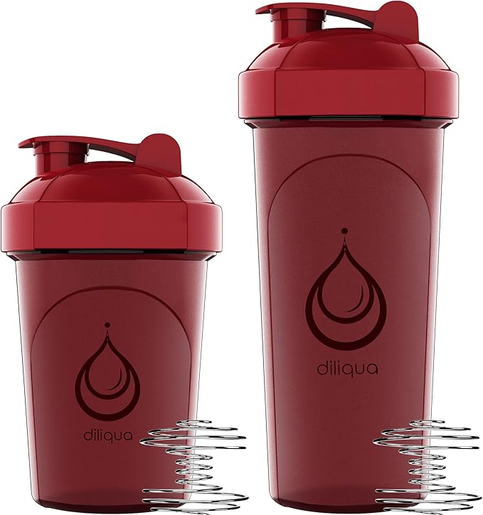 10 PACK- Shaker Bottles with Wire Whisks for Protein Mixes | Leakproof Blender Shaker Bottle Pack | BPA-Free & Dishwasher Safe | Large 28oz & Small 20oz shaker bottle | Shaker Cups for shakes