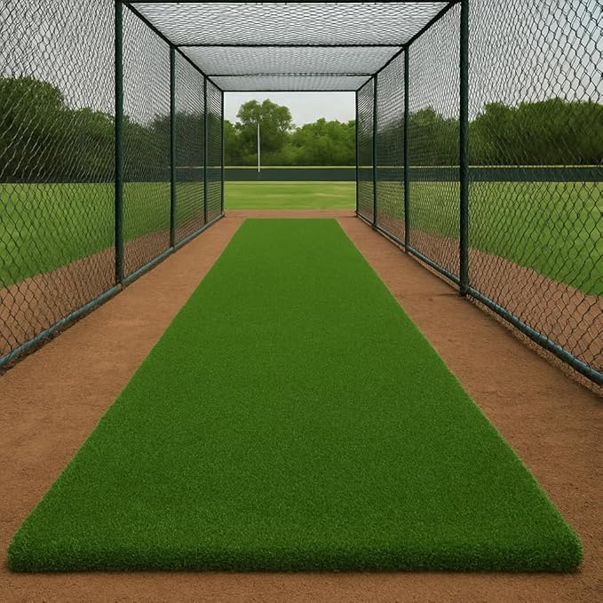 Ottomanson Artificial Turf Golf Hitting Mat 6'6" x 8' Indoor/Outdoor Waterproof Synthetic Fake Grass for Putting Practice Baseball Football Sports Gym Backyard, Custom Size 2' up to 30'