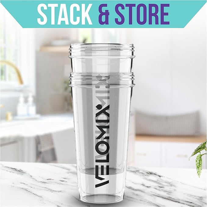 '-2 Pack- 28 oz Protein Shaker Bottles for Protein Mixes - 2x Wire Whisk | Leak Proof Shaker Cups for Protein Shakes | Protein Shaker Bottle Pack | Shakers for Protein Shakes - 2xTransparent
